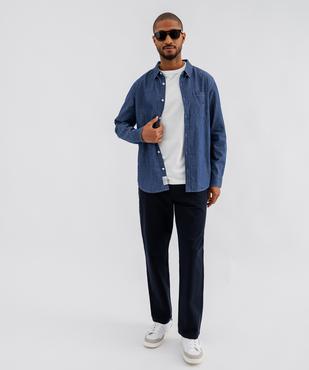 Pantalon chino en twill de coton uni homme - LuluCastagnette vue4 - LULUCASTAGNETTE - GEMO