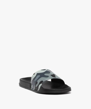 Mules de piscine garçon à bandeau camouflage vue2 - GEMO (PLAGE) - GEMO