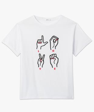 Tee-shirt de grossesse compatible allaitement avec motif  vue4 - GEMO 4G MATERN - GEMO