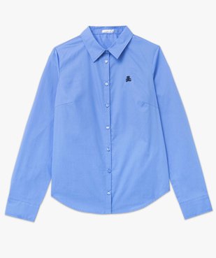 Chemise femme en coton avec logo brodé - LuluCastagnette vue4 - LULUCASTAGNETTE - GEMO