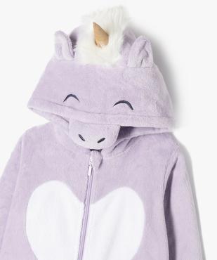 Combinaison pyjama licorne avec capuche fille vue2 - GEMO (ENFANT) - GEMO