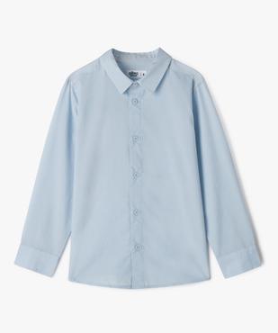 Chemise unie à manches longues garçon vue5 - GEMO 4G GARCON - GEMO