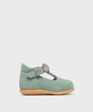 Chaussures babies en cuir suédé bébé - Na! vue1 - NA! - GEMO