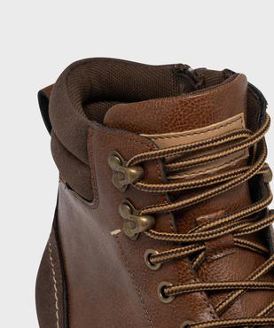 Boots à col matelassée, lacets et zip homme vue6 - MARIO BALDANO - GEMO