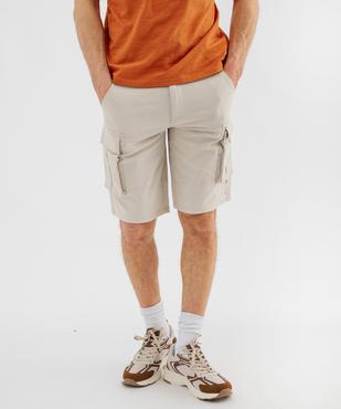 Bermuda cargo regular en Ripstop extensible homme - Roadsign vue1 - ROADSIGN GEMO FOR GOOD D - GEMO