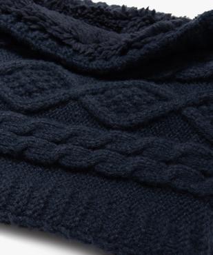 Echarpe snood torsadée avec doublure sherpa fille vue2 - GEMO 4G FILLE - GEMO