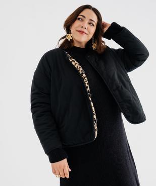 Veste courte réversible imprimée femme grande taille vue5 - GEMO 4G GT - GEMO