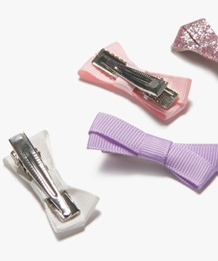 Pinces à cheveux crocodiles à nœuds fille (lot de 4) vue2 - GEMO (ACCESS) - GEMO