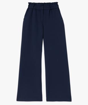 Pantalon fluide coupe large avec taille élastique femme vue4 - GEMO(FEMME PAP) - GEMO