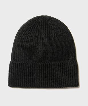 Bonnet côtelé avec revers fille vue1 - GEMO (ACCESS) - GEMO