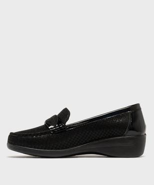 Mocassins confort légers et souples à talon compensé femme vue3 - G'FLEX GEMO FOR GOOD - GEMO