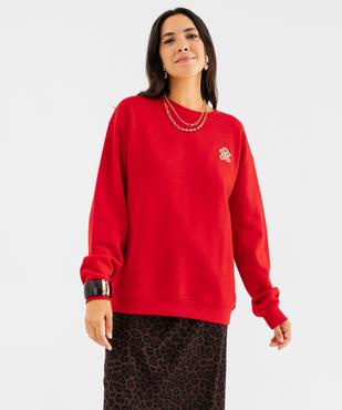 Sweat de Noël en molleton imprimé devant et dos femme vue5 - GEMO 4G FEMME - GEMO