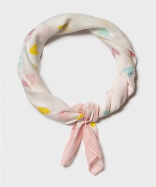 Foulard à motifs coeurs multicolores fille vue2 - GEMO (ACCESS) - GEMO
