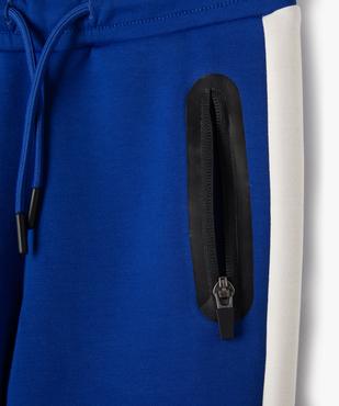 Pantalon de jogging tricolore garçon vue3 - GEMO (ENFANT) - GEMO
