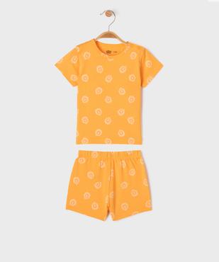 Pyjashort 2 pièces à motifs lions bébé garçon vue1 - GEMO 4G BEBE - GEMO