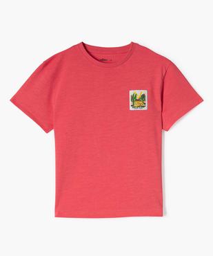 Tee-shirt manches courtes avec motif brodé Arizona garçon vue1 - GEMO (ENFANT) - GEMO