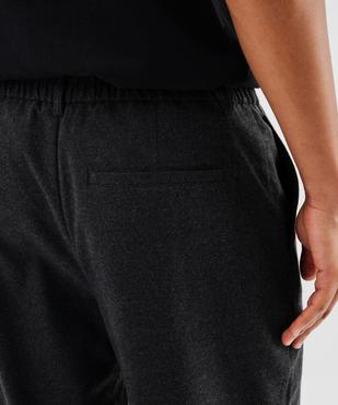 Pantalon en flanelle extensible à taille élastiquée homme vue4 - GEMO (HOMME) - GEMO