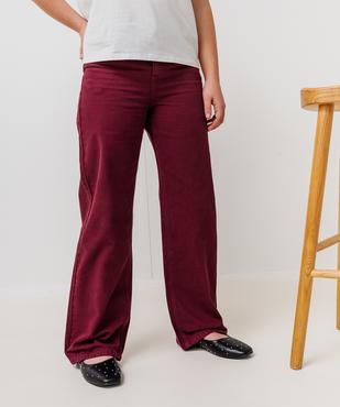 Jean Straight coloré avec taille ajustable fille vue3 - GEMO 4G FILLE - GEMO