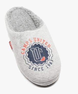 Chaussons garçon en velours doublés sherpa - Camps United vue5 - CAMPS UNITED - GEMO
