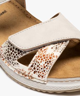 Sandales confort légères à brides scratch femme vue6 - G'FLEX - GEMO