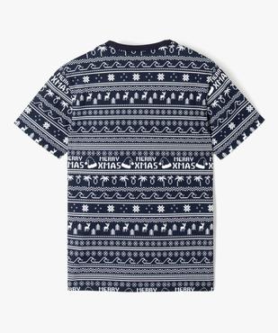 Tee-shirt garçon à manches courtes spécial Noël vue3 - GEMO (JUNIOR) - GEMO