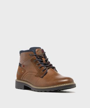 Boots à lacets et zip avec détails en jean homme  - Lee Cooper vue2 - LEE COOPER - GEMO