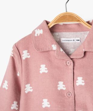 Ensemble pyjama et robe de chambre bébé fille- LuluCastagnette vue4 - LULUCASTAGNETTE - GEMO