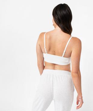 Brassière triangle sans armatures avec mousses amovibles vue5 - GEMO 4G FEMME - GEMO