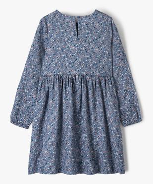 Robe fille fleurie à smocks et manches blousantes vue4 - LULUCASTAGNETTE - GEMO