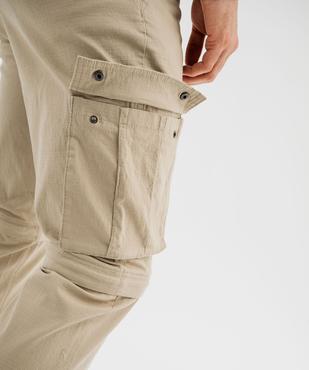 Pantalon cargo 2-en-1 transformable en short homme - Roadsign vue6 - ROADSIGN G4G - GEMO