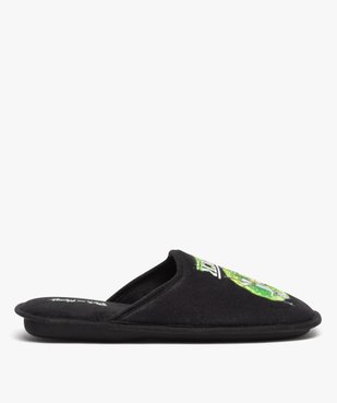 Chaussons homme mules plates en velours ras Rick and Morty vue1 - RICK ET MORTY - GEMO