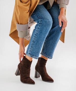 Boots à talon western femme vue7 - FOLLOW ME - GEMO