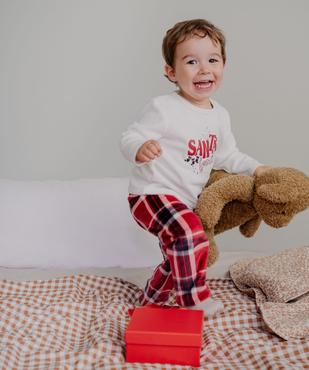 Pyjama en velours 2 pièces spécial Noël bébé vue5 - GEMO(BB COUCHE) - GEMO