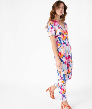 Combinaison pantalon femme à motifs fleuris vue5 - GEMO(FEMME PAP) - GEMO