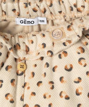 Ensemble 2 pièces short + collants bébé fille vue3 - GEMO(BEBE DEBT) - GEMO