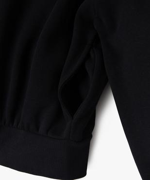 Sweat zippé à capuche coupe courte fille vue2 - GEMO 4G FILLE - GEMO