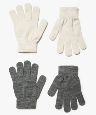 Gants fille en maille extensible (lot de 2) vue1 - GEMO (JUNIOR) - GEMO