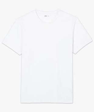 Tee-shirt homme à manches courtes uni vue4 - GEMO 4G HOMME - GEMO