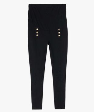 Pantalon de grossesse avec boutons fantaisie vue4 - GEMO (MATER) - GEMO