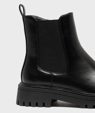 Boots crantés avec élastique latéral femme - 5 Miles vue6 - 5 MILES - GEMO