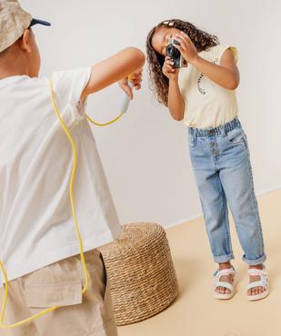 Jean slouchy à taille haute ajustable fille vue5 - GEMO (ENFANT) - GEMO