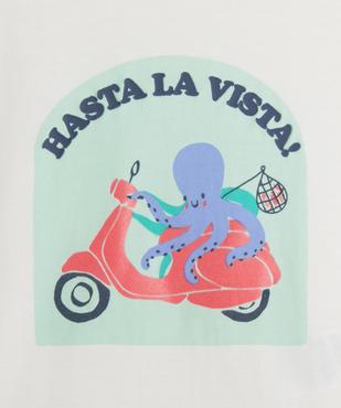 Tee-shirt manches courtes avec motif estival bébé garçon vue3 - GEMO 4G BEBE - GEMO