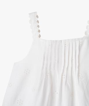 Blouse à bretelles en broderie anglaise fille vue2 - GEMO (ENFANT) - GEMO