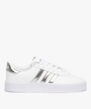 Baskets femme à bandes métallisées – Adidas Courtbold vue1 - ADIDAS - GEMO