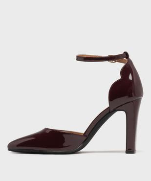 Escarpins vernis à talon haut et bout pointu femme - Valentina Baldano vue3 - VALENTINA BALDA - GEMO