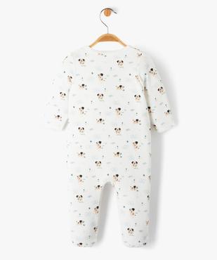 Pyjama dors-bien en velours imprimé avec ouverture devant bébé vue4 - GEMO(BB COUCHE) - GEMO