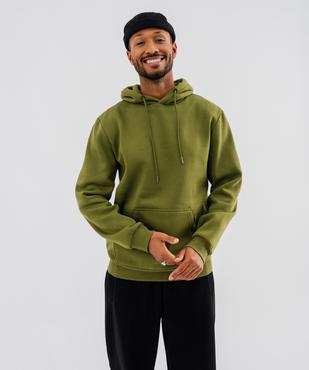 Sweat à capuche en molleton doux homme vue1 - GEMO 4G HOMME - GEMO