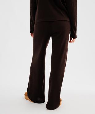 Pantalon wide leg maille femme vue3 - GEMO(FEMME PAP) - GEMO
