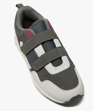 Baskets homme mesh et suédine fermeture scratch vue5 - G'FLEX - GEMO