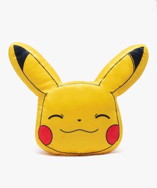 Coussin en forme peluche Pikachu - Pokemon vue1 - POKEMON - GEMO